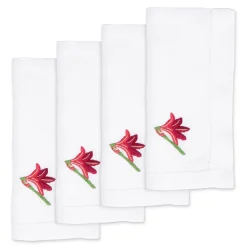 Amaryllis Dinner Napkins (4)|Chefanie Sale