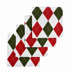 Argyle Dinner Napkins (4)|Chefanie