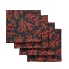 Black Coral Napkins (4)|Chefanie Outlet
