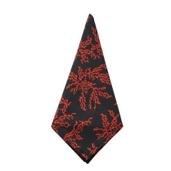 Black Coral Napkins (4)|Chefanie Outlet