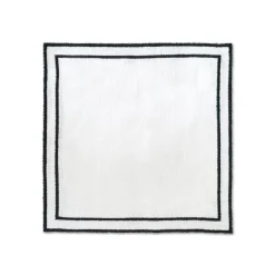 Black Trim Cocktail Napkins (4)|Chefanie