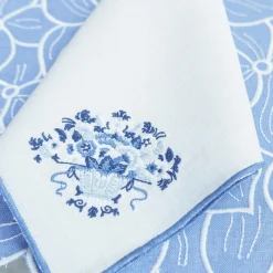 Blue Basket Dinner Napkins (4)|Chefanie Discount