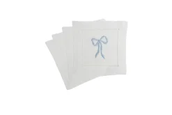 Blue Bow Cocktail Napkins (4)|Chefanie Online