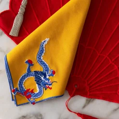 Blue Dragon Dinner Napkins (4)|Chefanie Clearance