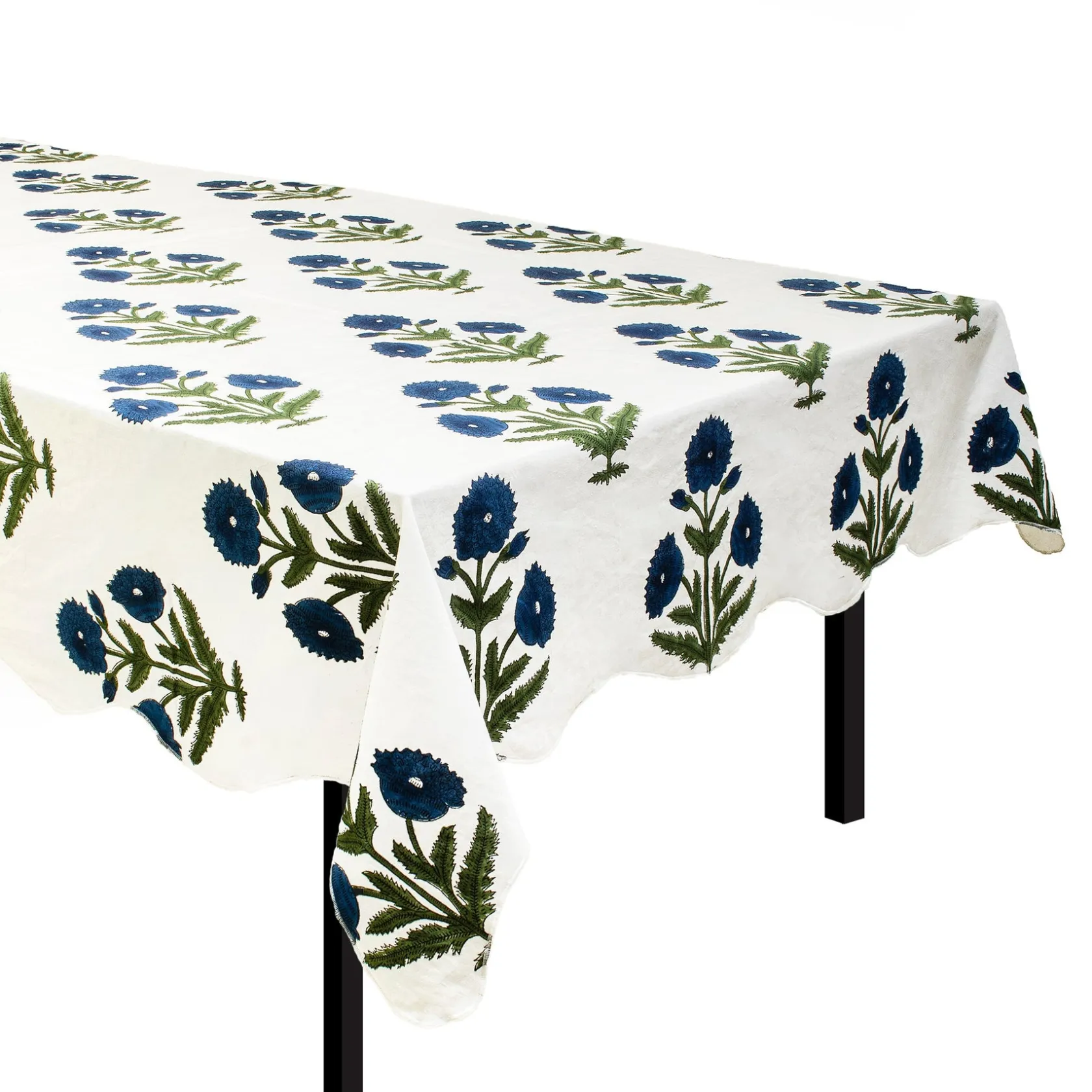 Blue Poppy Tablecloth|Chefanie Discount