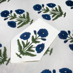 Blue Poppy Tablecloth|Chefanie Discount