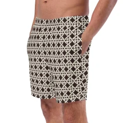 Brown Cane Swim Trunks|Chefanie Best