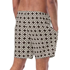 Brown Cane Swim Trunks|Chefanie Best