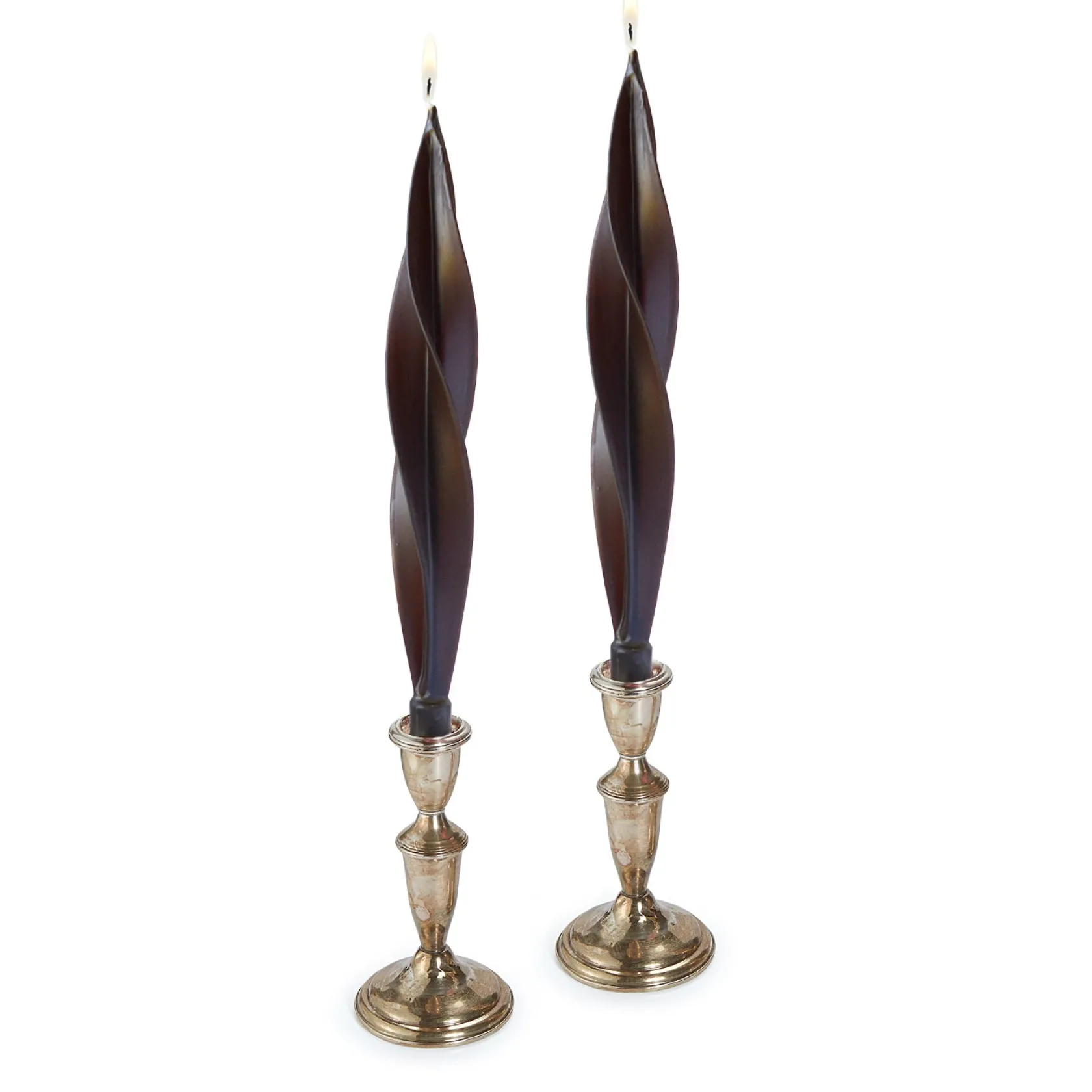 Brown Feather Candles (2)|Chefanie Discount