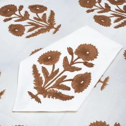 Brown Poppy Tablecloth|Chefanie Hot