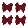 Burgundy Bow Cocktail Napkins (4)|Chefanie Best