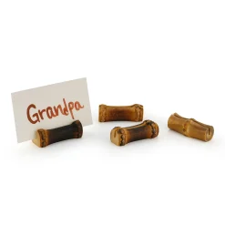 Burnt Bamboo Placecard Holders (4)|Chefanie Online