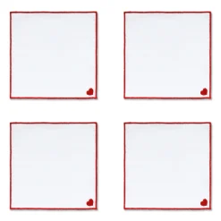 Card Heart Cocktail Napkins (4)|Chefanie Discount
