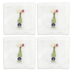Champagne Girl Cocktail Napkins (4)|Chefanie New