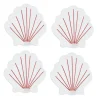 Coral Coquilles Cocktail Napkins (4)|Chefanie New