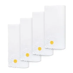 Daisy Linen Dinner Napkins (4)|Chefanie Hot