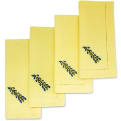 Delphiniums Dinner Napkins (4)|Chefanie Discount