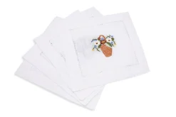 Flower Basket Cocktail Napkins (4)|Chefanie Online