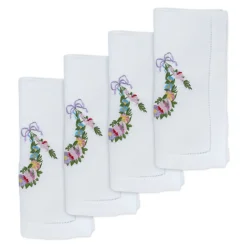 Flower Garland Dinner Napkins (4)|Chefanie Sale