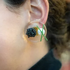 Glass Blini Earrings|Chefanie Outlet