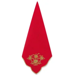 Gold Flower Dinner Napkins (4)|Chefanie Discount