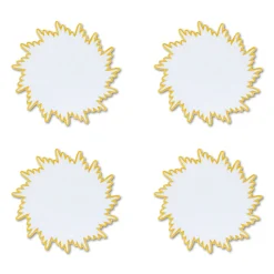 Gold Sunburst Cocktail Napkins (4)|Chefanie Discount