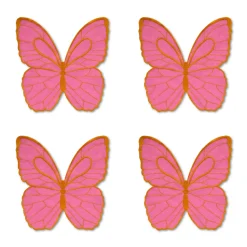 Golden Butterfly Cocktail Napkins (4)|Chefanie New