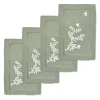 Green Chinoiserie Cocktail Napkins (4)|Chefanie Outlet