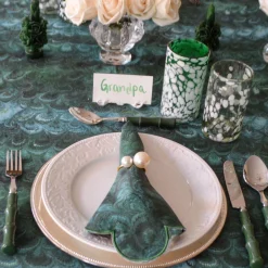 Green Marble Tablecloth|Chefanie Best