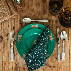 Green Splatter Napkins (4)|Chefanie