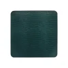 Green Square Embossed Placemat|Chefanie Hot