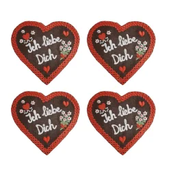 Lebkuchenherzen Cocktail Napkins (4)|Chefanie Clearance