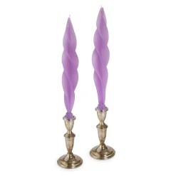 Lilac Feather Candles (2)|Chefanie Outlet