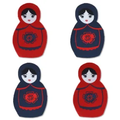 Matryoshka Cocktail Napkins (4)|Chefanie Outlet