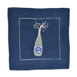 Midnight Champagne Girl Cocktail Napkins (4)|Chefanie Outlet