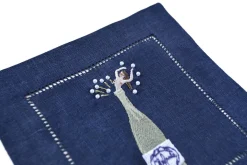 Midnight Champagne Girl Cocktail Napkins (4)|Chefanie Outlet