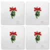 Mistletoe Cocktail Napkins (4)|Chefanie Clearance