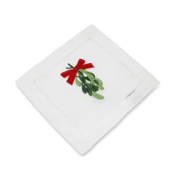 Mistletoe Cocktail Napkins (4)|Chefanie Clearance