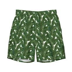 Palm Leaf Swim Trunks|Chefanie New