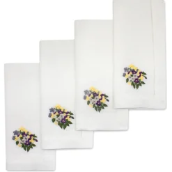 Pansy Dinner Napkins (4)|Chefanie Online