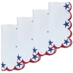 Patriot Star Dinner Napkins (4)|Chefanie Outlet