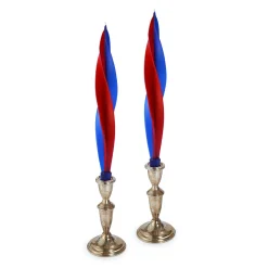 Patriotic Feather Candles (2)|Chefanie Sale