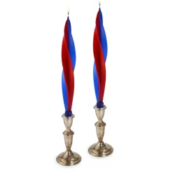 Patriotic Feather Candles (2)|Chefanie Sale