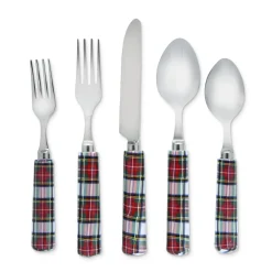 Plaid Flatware (5)|Chefanie Hot