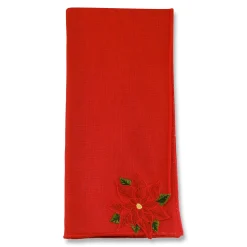 Poinsettia Dinner Napkins (4)|Chefanie Online