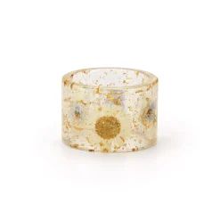 Pressed Flower Napkin Rings (4)|Chefanie Sale