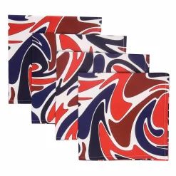 Psychedelic Patriotic Napkins (4)|Chefanie Sale