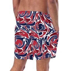Psychedelic Patriotic Swim Trunks|Chefanie Best