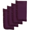 Purple Fringe Dinner Napkins|Chefanie Outlet