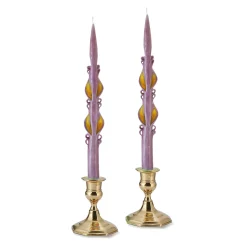 Purple Spring Baroque Tapers (2)|Chefanie Discount